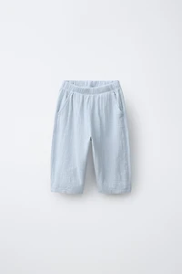 TEXTURED COMBINATION PANTS