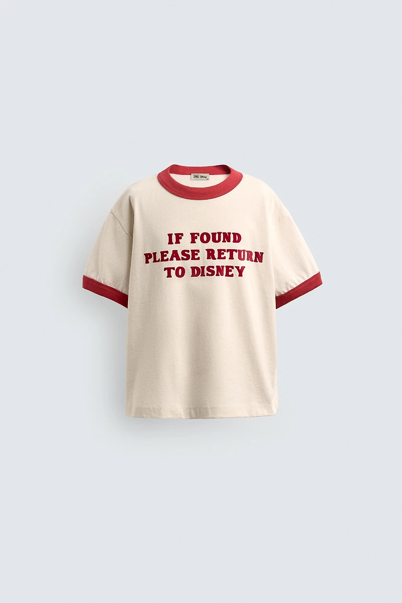 2-6 YEARS / HARRY LAMBERT FOR ZARA X DISNEY TEXT T-SHIRT