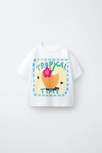 TROPICAL PRINT T-SHIRT