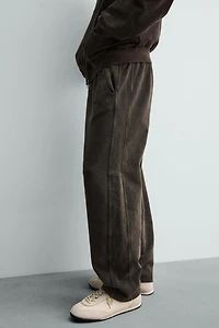 WASHED BALLOON FIT JOGGING PANTS