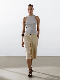 100% cotton halter top