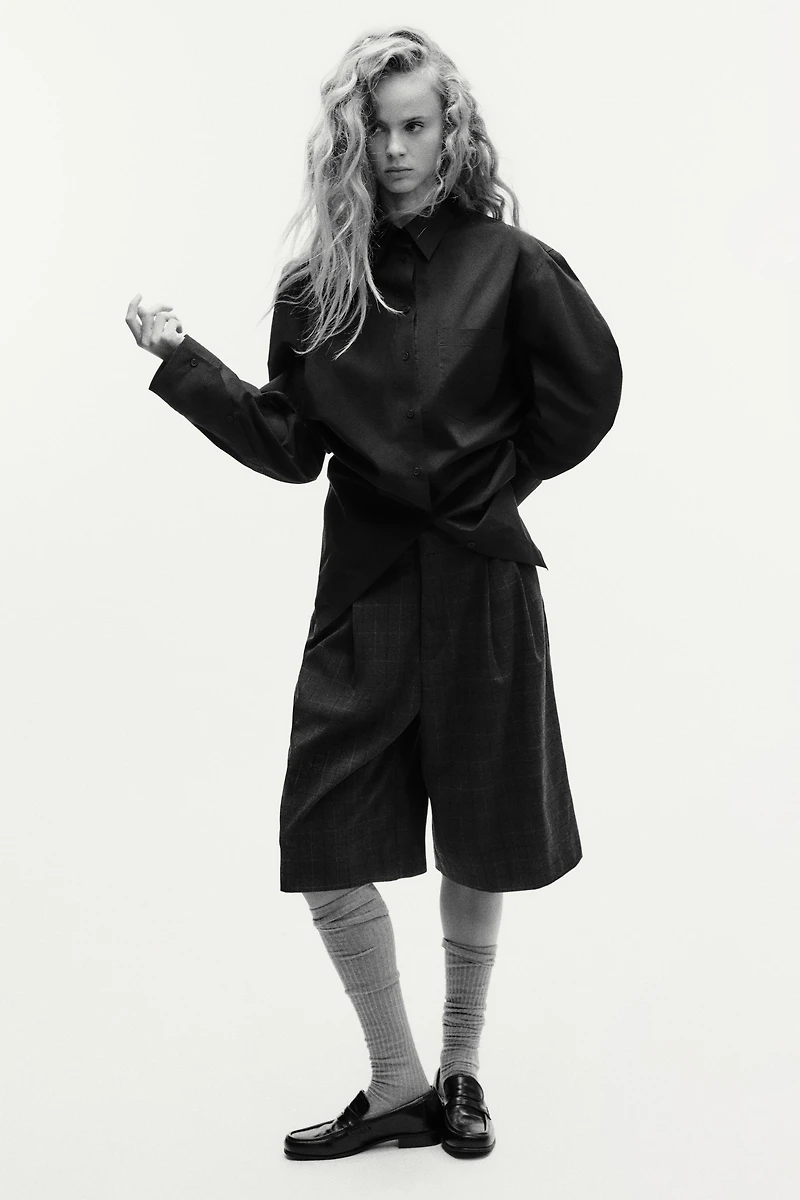 OVERSIZED POPLIN SHIRT