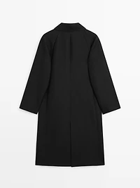 Manteau laine long