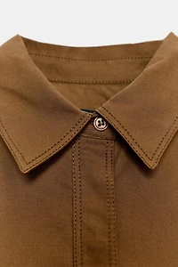 POPLIN SHIRT DRESS ZW COLLECTION