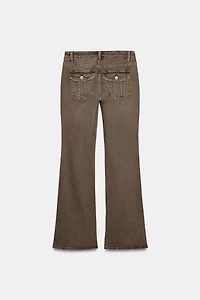 TRF LOW RISE BOOTCUT JEANS