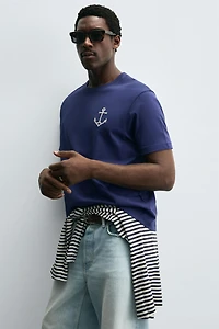 ANCHOR EMBROIDERY T-SHIRT