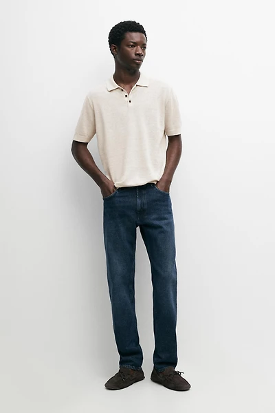 100% linen short sleeve knit sweater