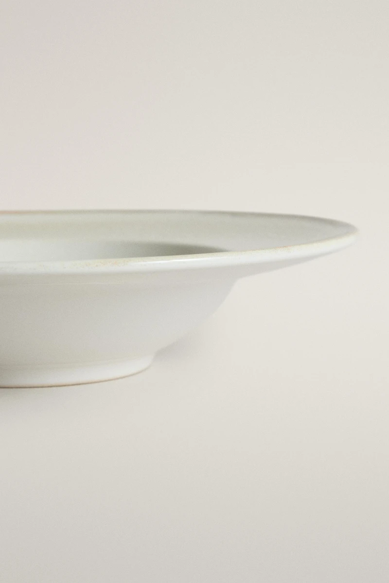 ASSIETTE À PÂTES EN GRÈS