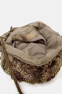SEQUIN MINI BUCKET BAG
