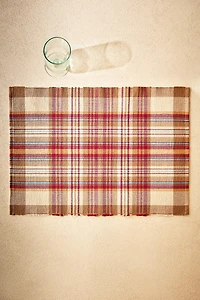 SET OF CHECK COTTON PLACEMATS (SET 2)