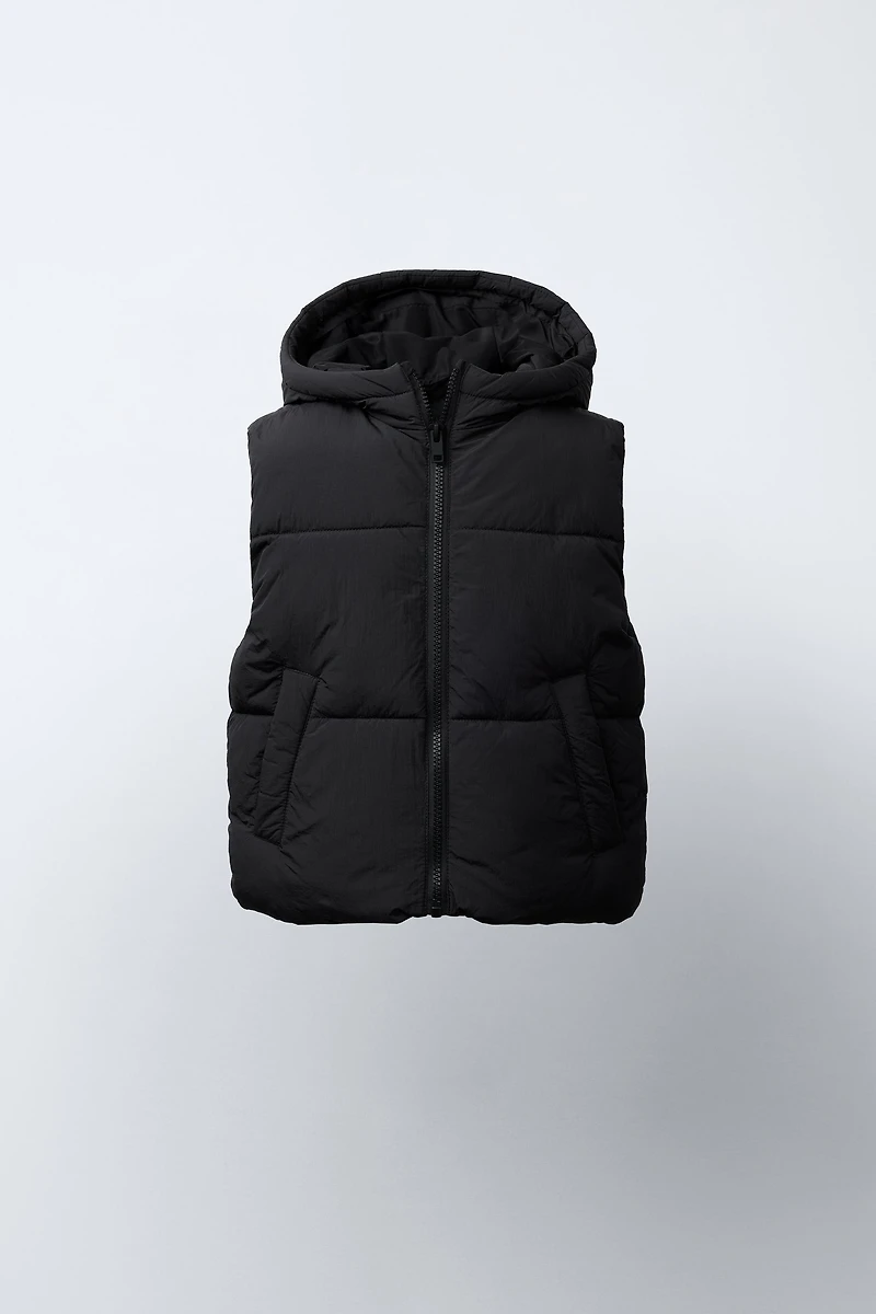 HOODED PADDED VEST