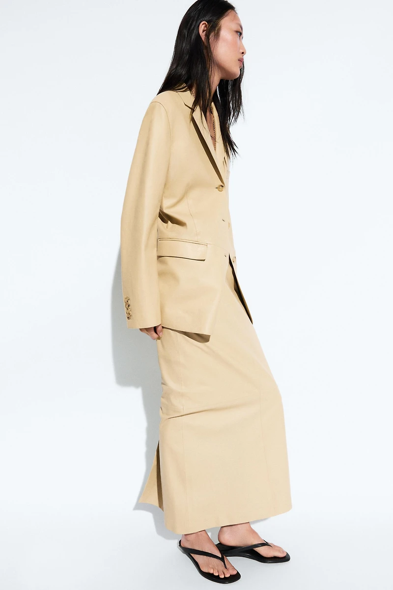 Nappa leather blazer