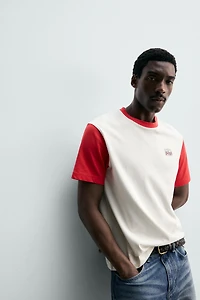 COLOR BLOCK PATCH T-SHIRT