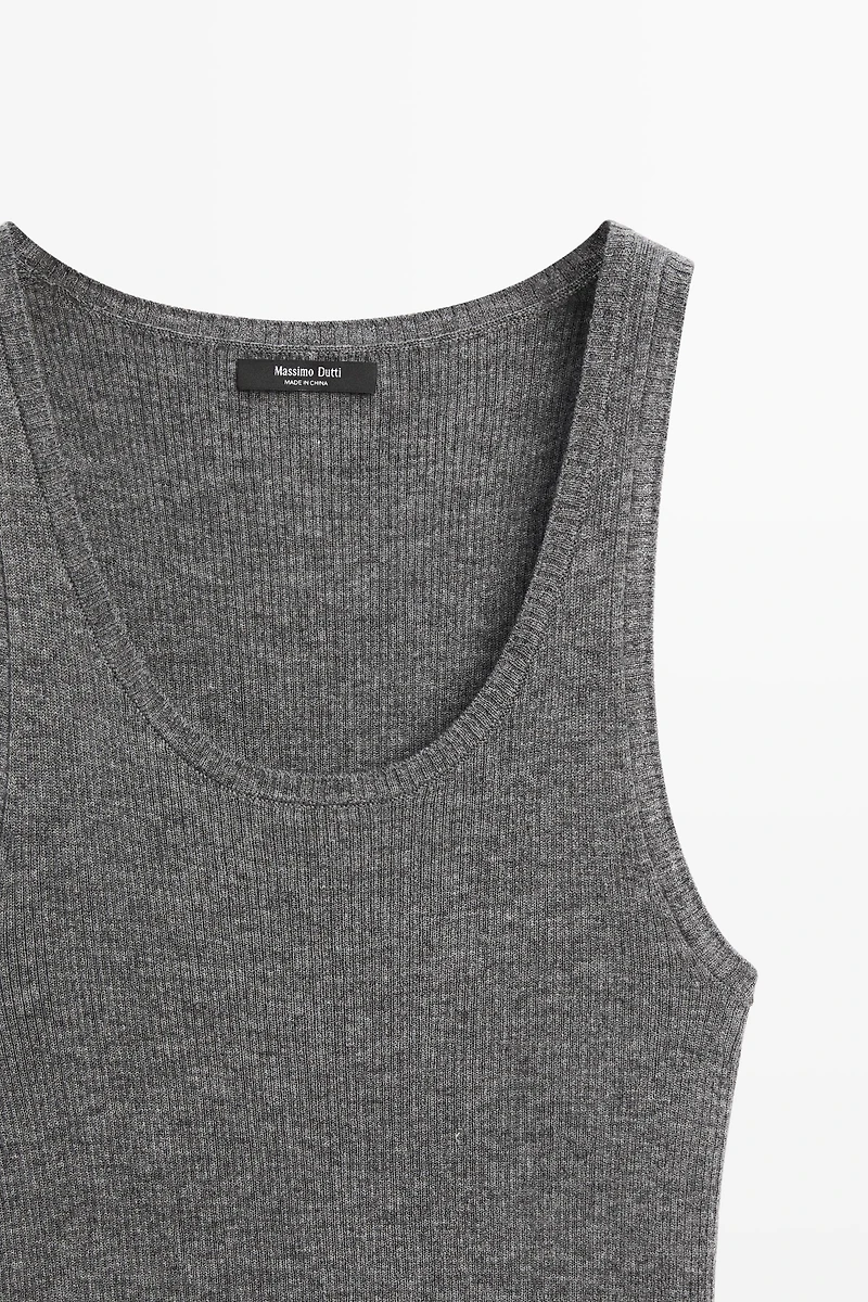 Ribbed knit top