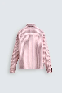 MICKEY MOUSE PATCH STRIPED SHIRT HARRY LAMBERT FOR ZARA X DISNEY
