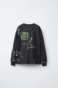 GRAFFITI PRINT T-SHIRT