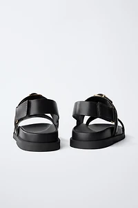 BUCKLED SANDALS