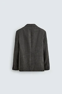 REGULAR FIT TEXTURED BLAZER
