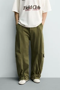 CARGO PANTS WITH SIDE LOOPS
