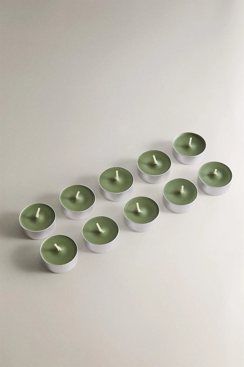 SET OF BASILICUM SCENTED TEALIGHT CANDLES (SET OF 10)