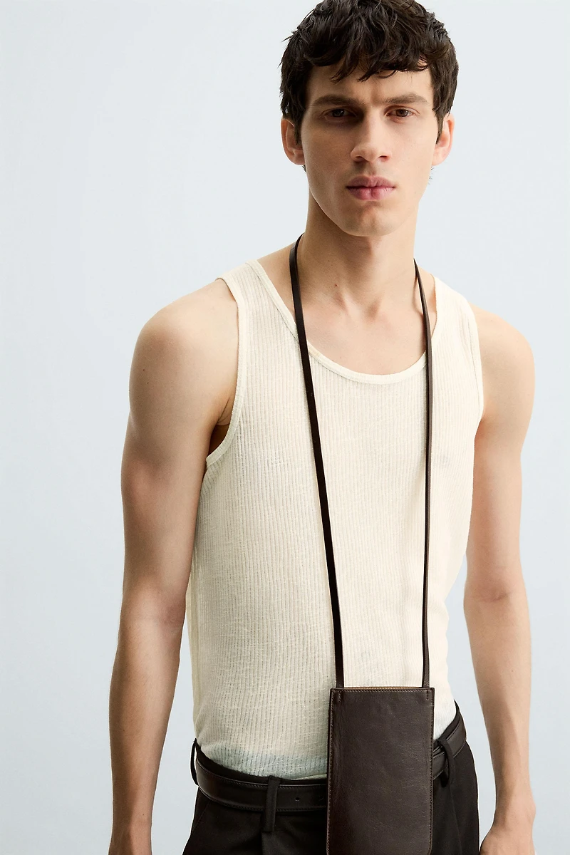 SEMI-SHEER TANK TOP