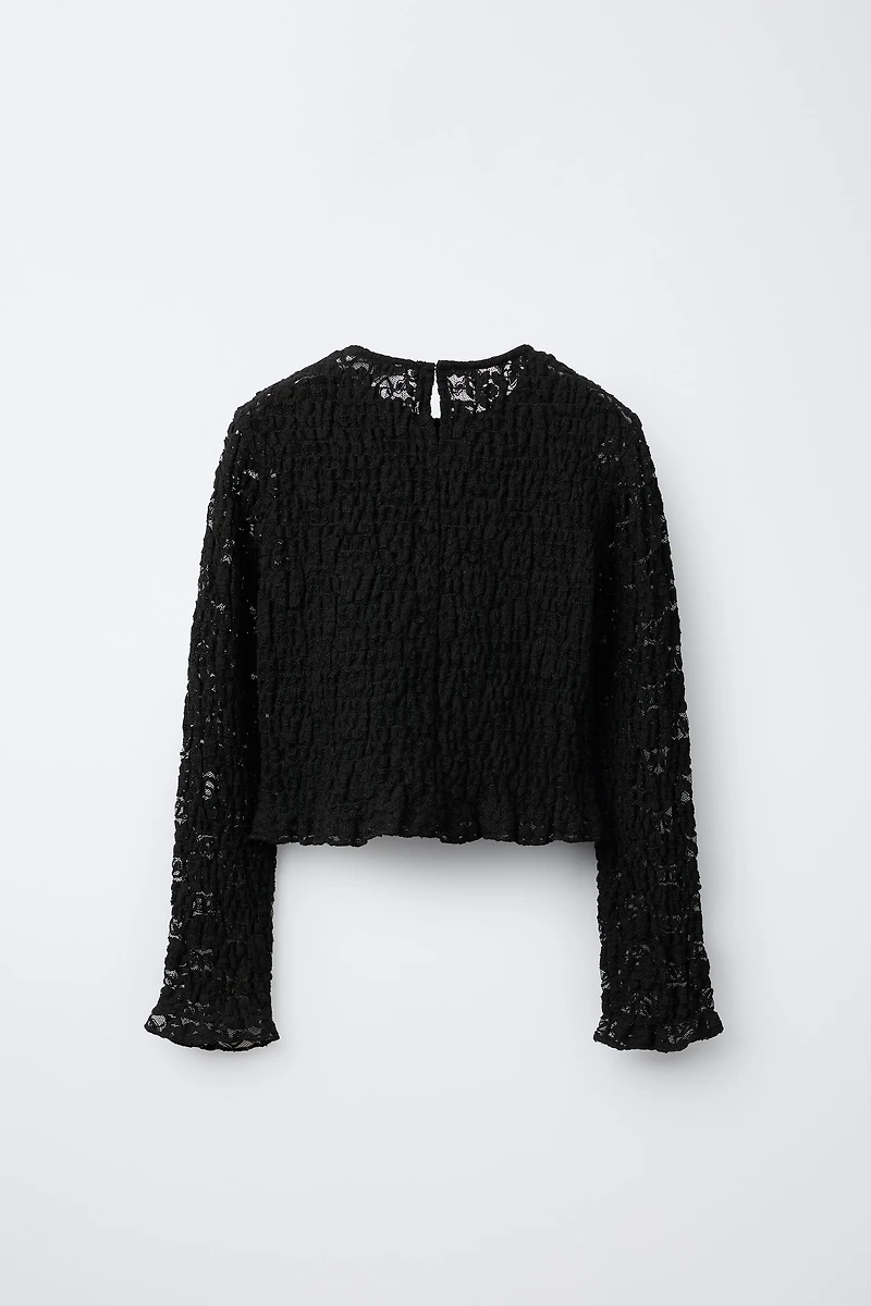 STRETCH LACE TOP