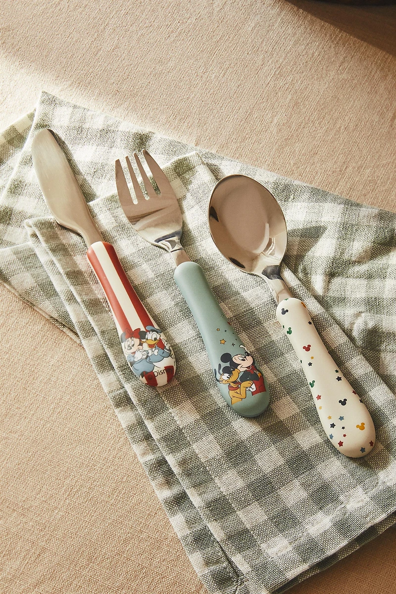 CHILDREN’S MICKEY MOUSE © DISNEY FLATWARE SET (SET OF 3)
