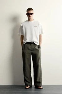 RELAXED FIT CONTRAST PRINT T-SHIRT