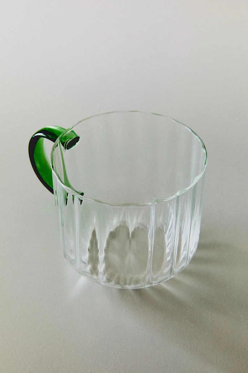 EMBOSSED BOROSILICATE GLASS MUG