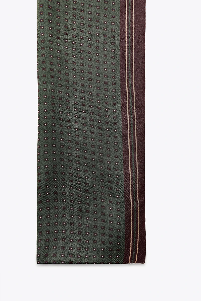 PRINTED SATIN SCARF
