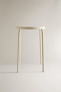 LACQUERED METAL STOOL