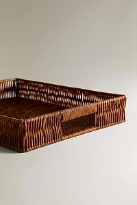 LARGE RECYCLED PLASTIC RECTANGULAR BASKET