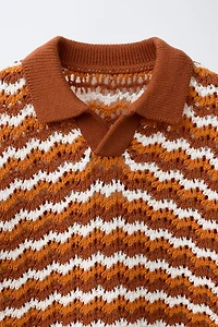 POLO EN MAILLE CROCHET
