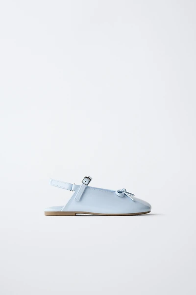 SLINGBACK BALLET FLATS WITH BOW