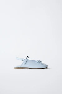 SLINGBACK BALLET FLATS WITH BOW