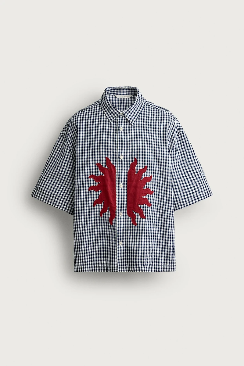RELAXED FIT PATCH SHIRT
