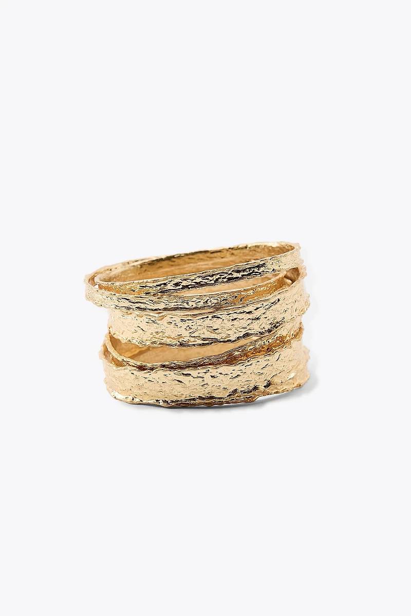 LOT DE BRACELETS TEXTURÉS