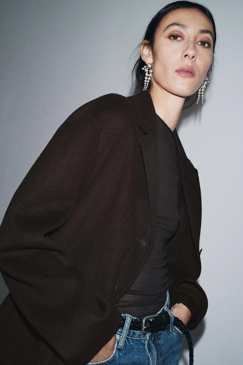 WOOL BLEND BLAZER ZW COLLECTION