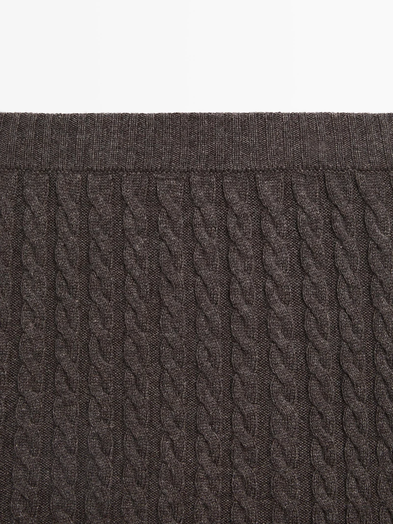 Long knit skirt