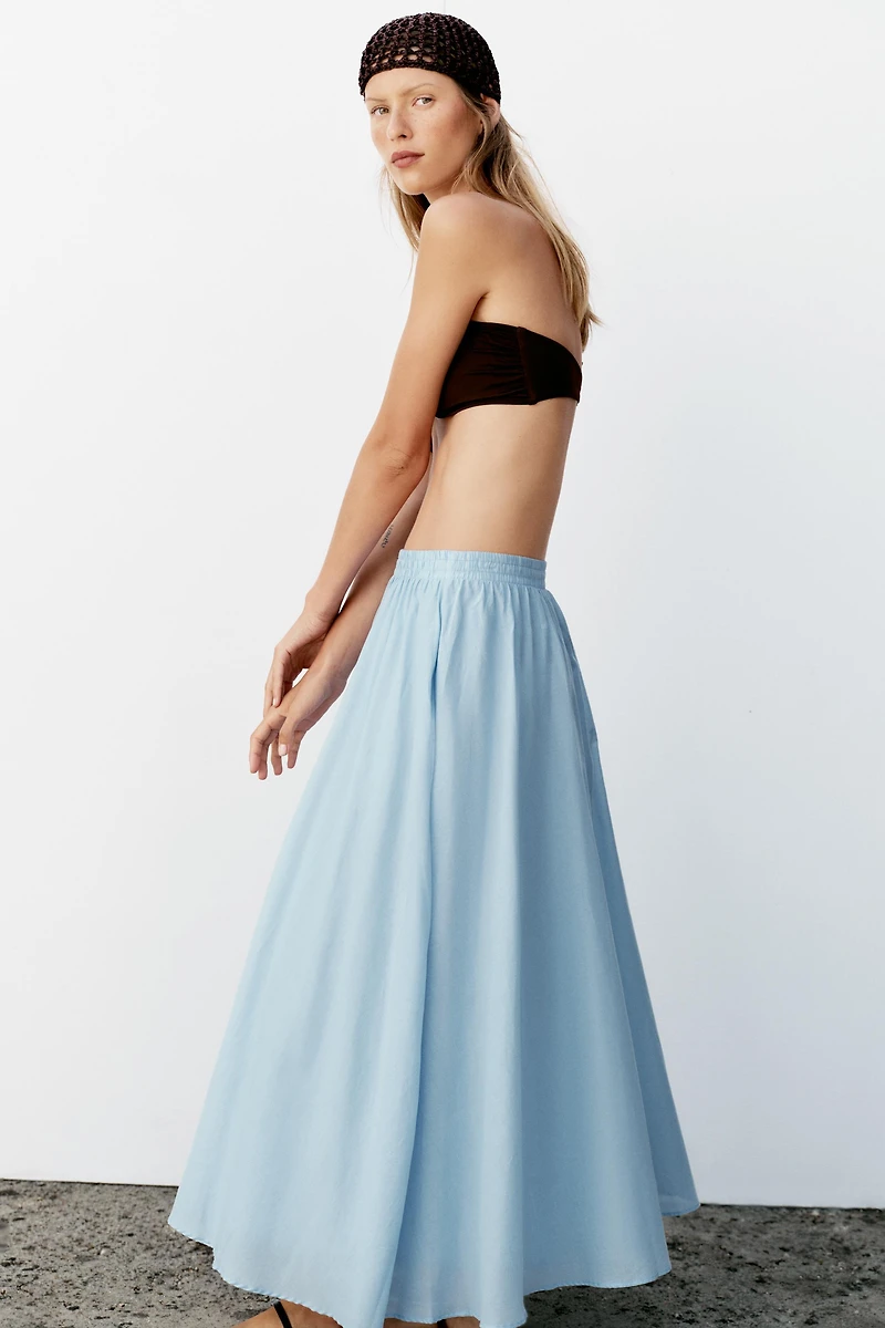 CAPE MIDI SKIRT