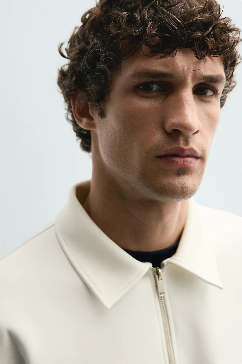 SWEAT POLO INTERLOCK ZIPPÉ