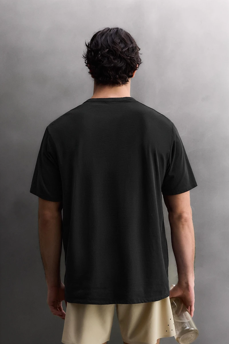 COTTON BLEND TECHNICAL T-SHIRT