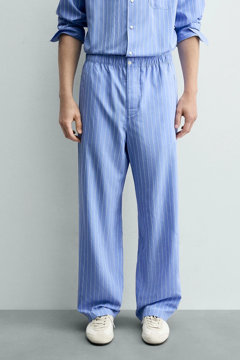 REGULAR FIT STRIPED PANTS
