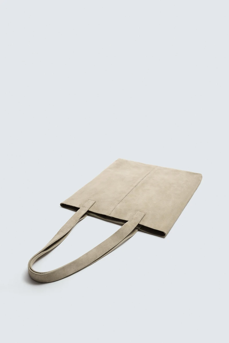 LEATHER SHOPPER BAG