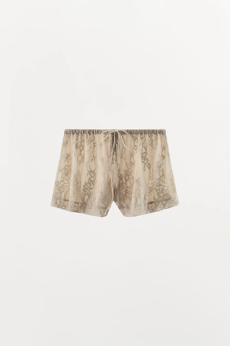 LACE BLOOMER SHORTS