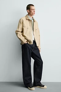 VESTE EN JEAN COL COMBINÉ