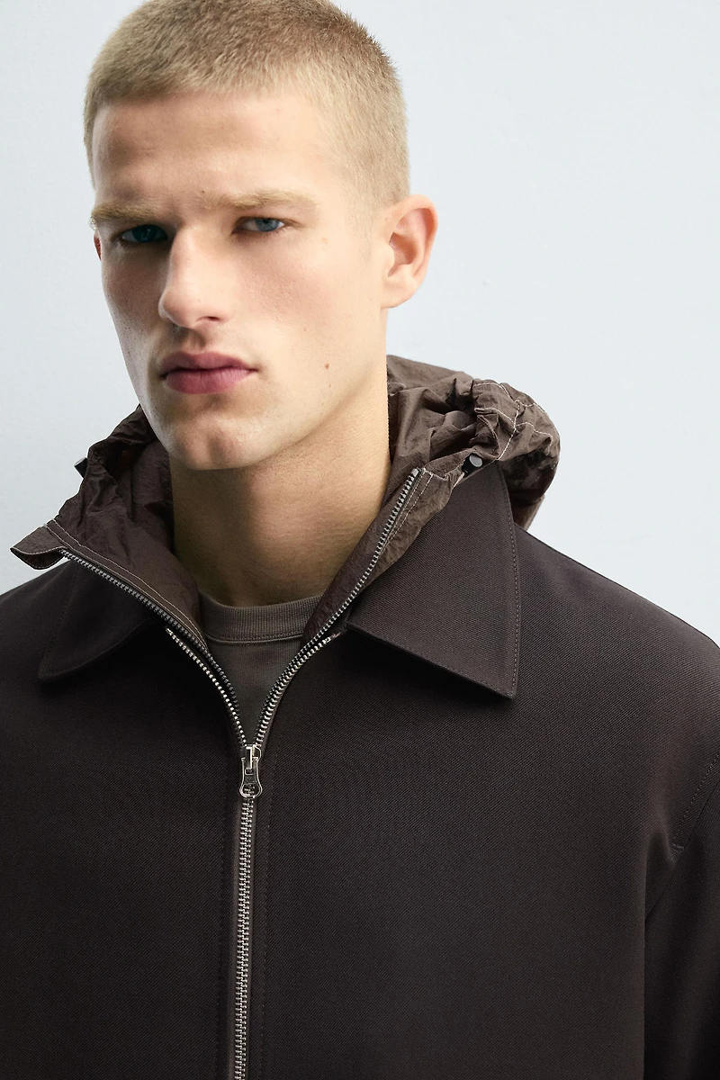 SURCHEMISE REGULAR FIT FERMETURE ÉCLAIR