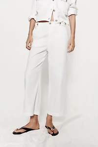 GOLD BUTTON CULOTTES