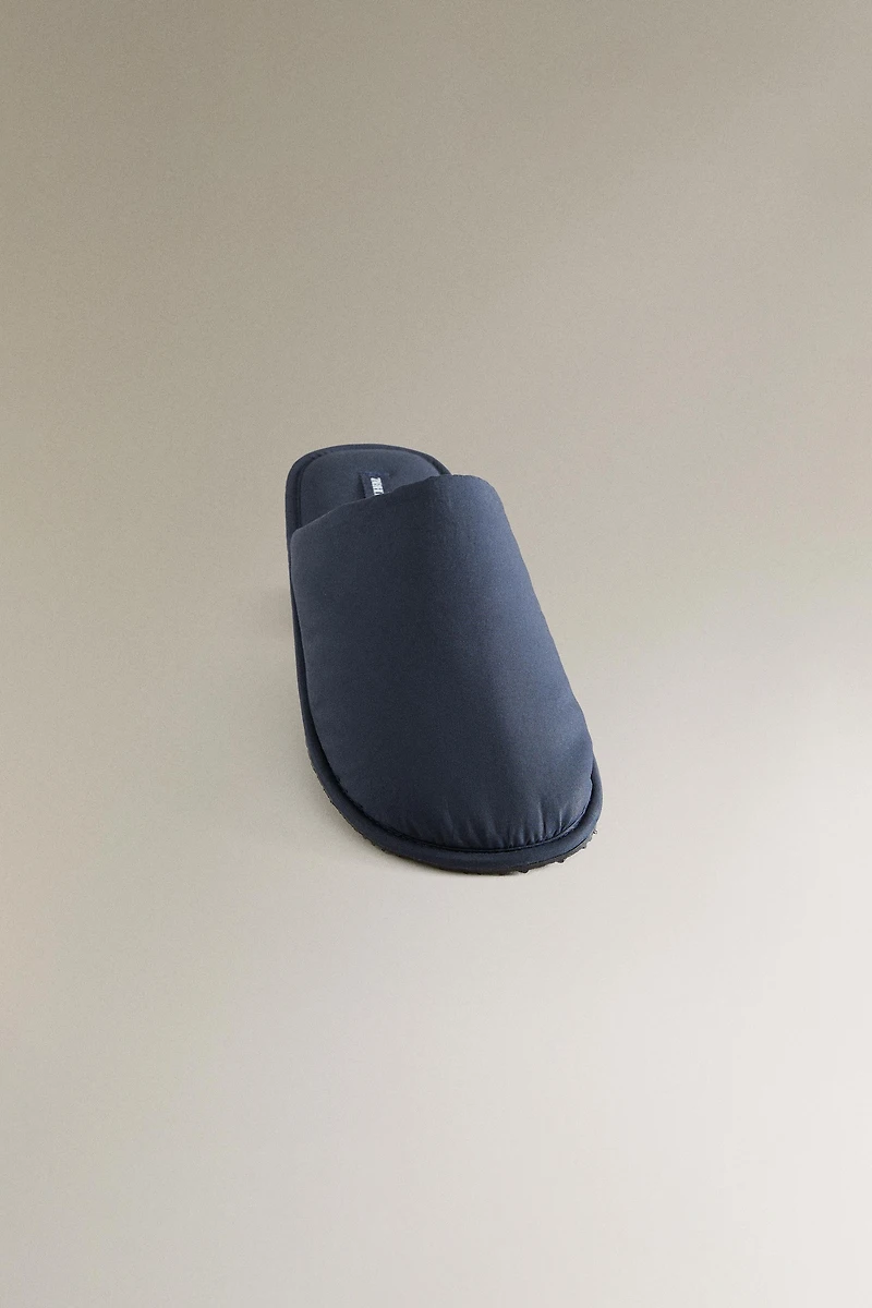 TECHNICAL FABRIC MULE SLIPPERS
