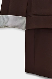 PRINTED CUFF BLAZER